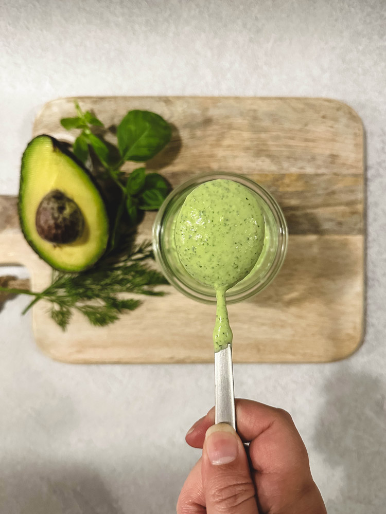 Avocado Green Goddess Dressing Food Daydreaming