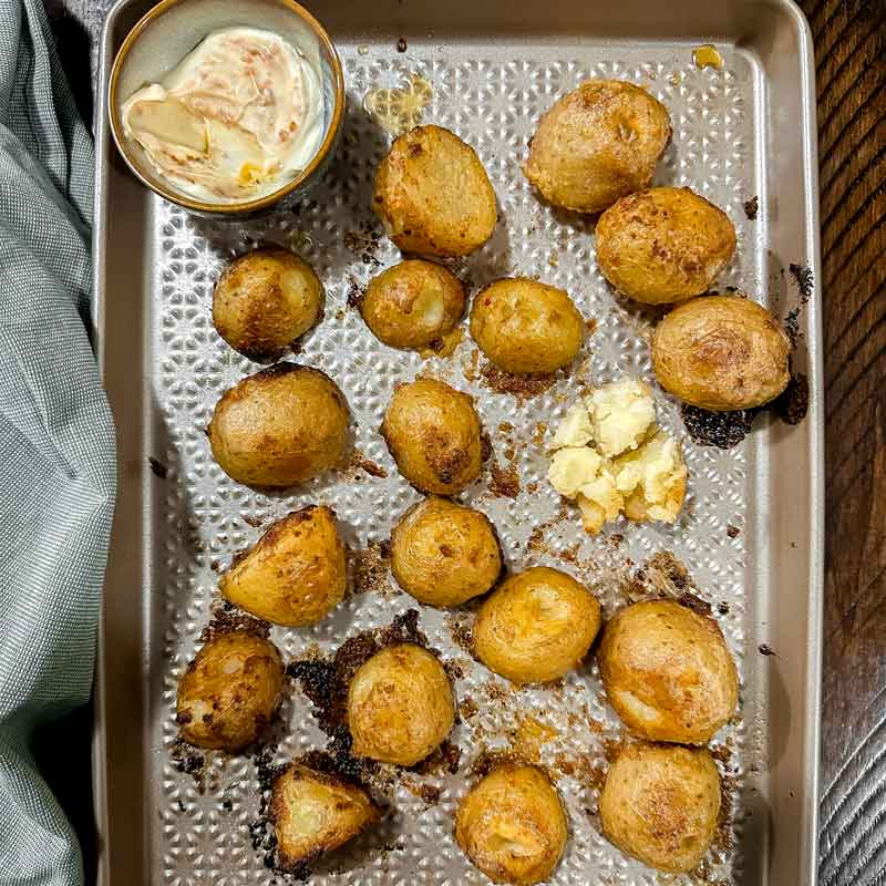 Yuzu Kosho Mayo Roasted Potatoes - Food Daydreaming
